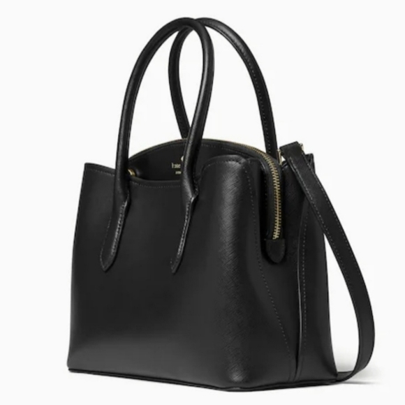 NEW Kate Spade Rory Medium Black Satchel Purse Bag - Picture 3 of 10